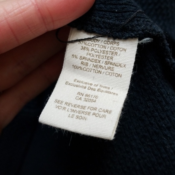 Free People Moto Cuff Thermal Navy With Black S - Picture 5 of 6